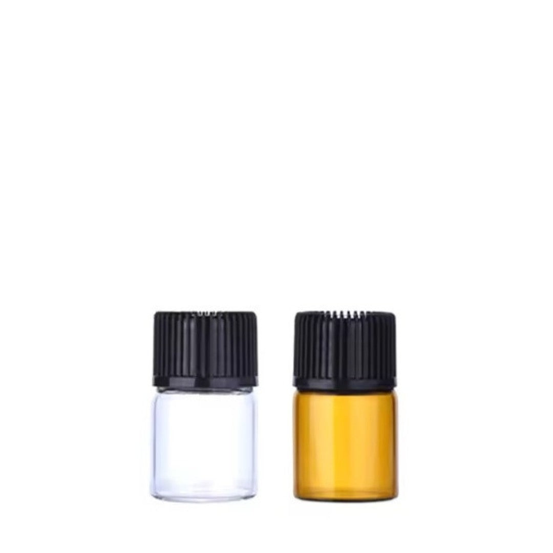 2ml Glass Test Bottles with Cap clear/amber glass test bottle