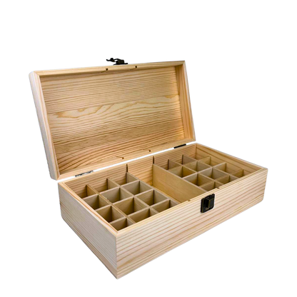 25 Slots Perfume Bottle Storage Wooden Box 25 Slots Perfume Bottle Storage Wooden Box