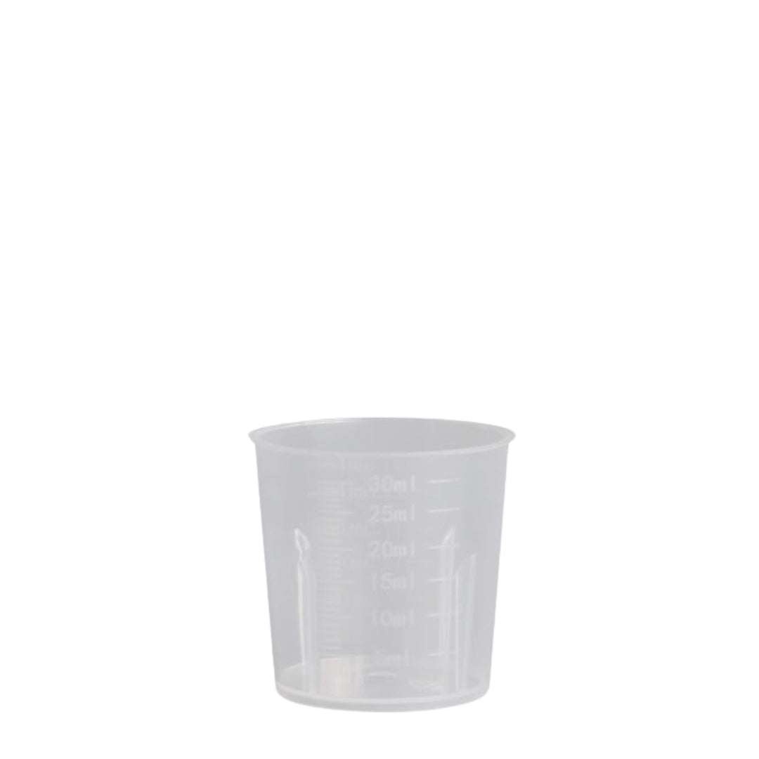 30ml Scaled Plastic Measuring Cup 塑膠量杯 50pcs/set