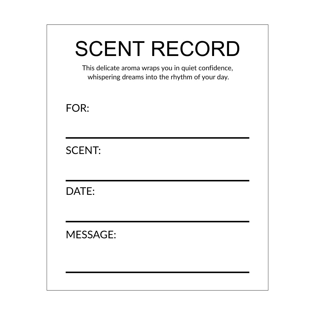 Sticker 貼紙 [ST-CE03] - Scent Record Label 香味記錄貼紙