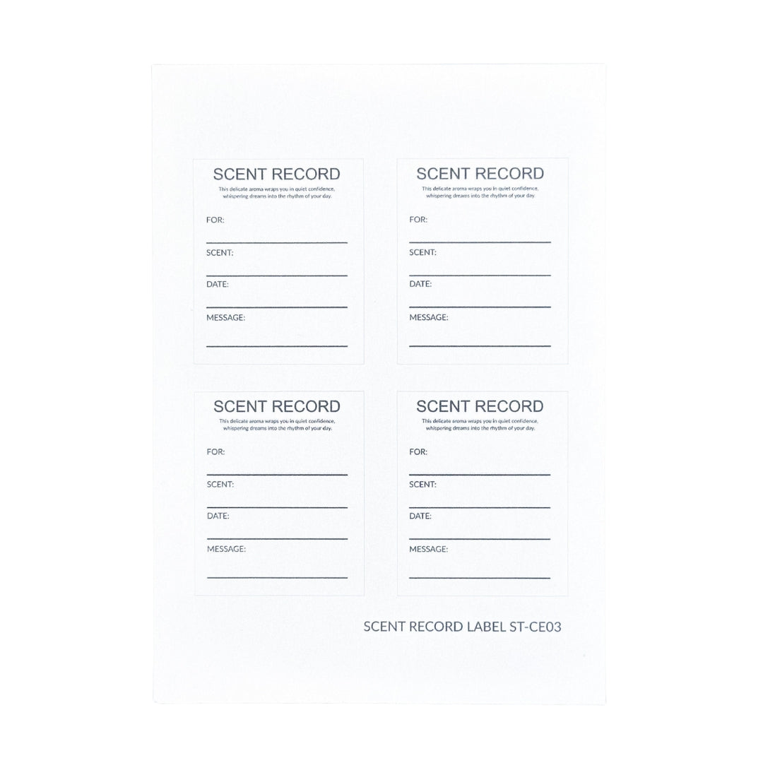 Sticker 貼紙 [ST-CE03] - Scent Record Label 香味記錄貼紙