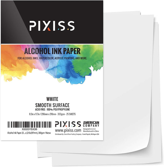 Pixiss Heavy Weight Paper for Alcohol Ink 酒精墨水用重磅紙 A4 300gsm