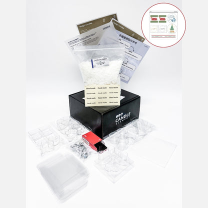 Tealight Candle DIY Kit 茶蠟蠟燭材料包 Set TC-07 [附送聖誕貼紙]