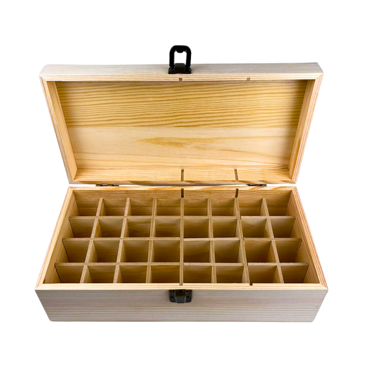 32 Slots Wooden Oil Bottle Storage Box 32格精油瓶收納木盒