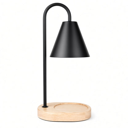 Wood Base Candle Lamp Black 木座黑色融蠟燈