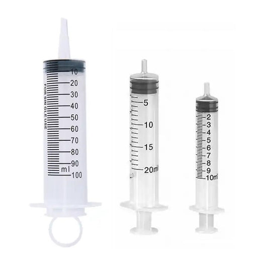 10ml / 20ml / 100ml Disposable Plastic Syringe 一次性塑膠注射器