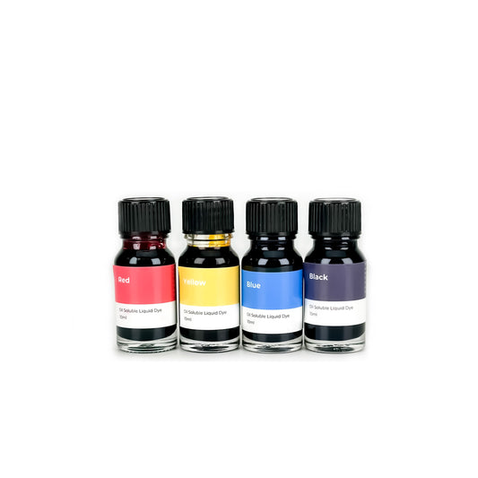 Liquid Dye (Oil Soluble) 油性液體顏料 10ml x 4色精選套裝
