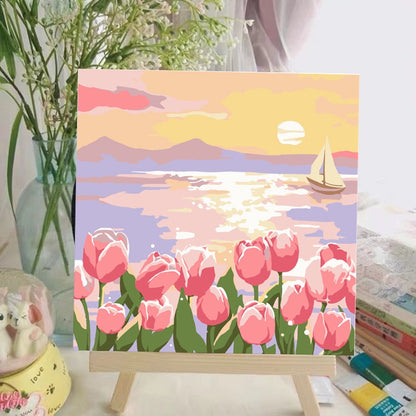 Mont Marte Circle Canvas round canvas oil painting board