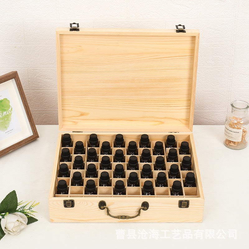 68 Slots Perfume Bottle Storage Wooden Box 68 Slots Perfume Bottle Storage Wooden Box