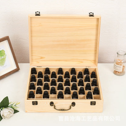 68 Slots Perfume Bottle Storage Wooden Box 68 Slots Perfume Bottle Storage Wooden Box