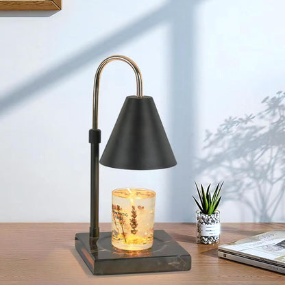 Candle Lamp Black (Adjustable) 黑色大理石面蠟燭燈 (可調高度)