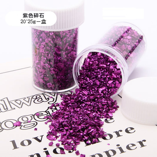 Lilac Decorative Rubble for Resin 紫色金属裝飾碎石