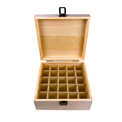 21 Slots Hand Carry Wooden Oil Bottle Storage Box 21 Slots Hand Carry Wooden Oil Bottle Storage Box