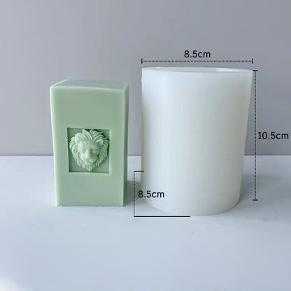 European Double-Sided Lion Pillar Mold 歐式雙面獅子柱模具