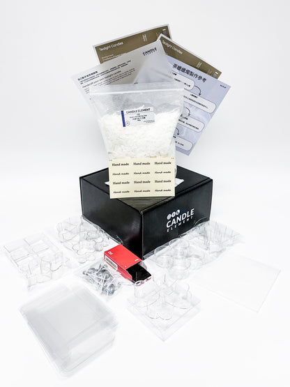 Tealight Candle DIY Kit 茶蠟蠟燭材料包 Set TC-07 [附送聖誕貼紙]