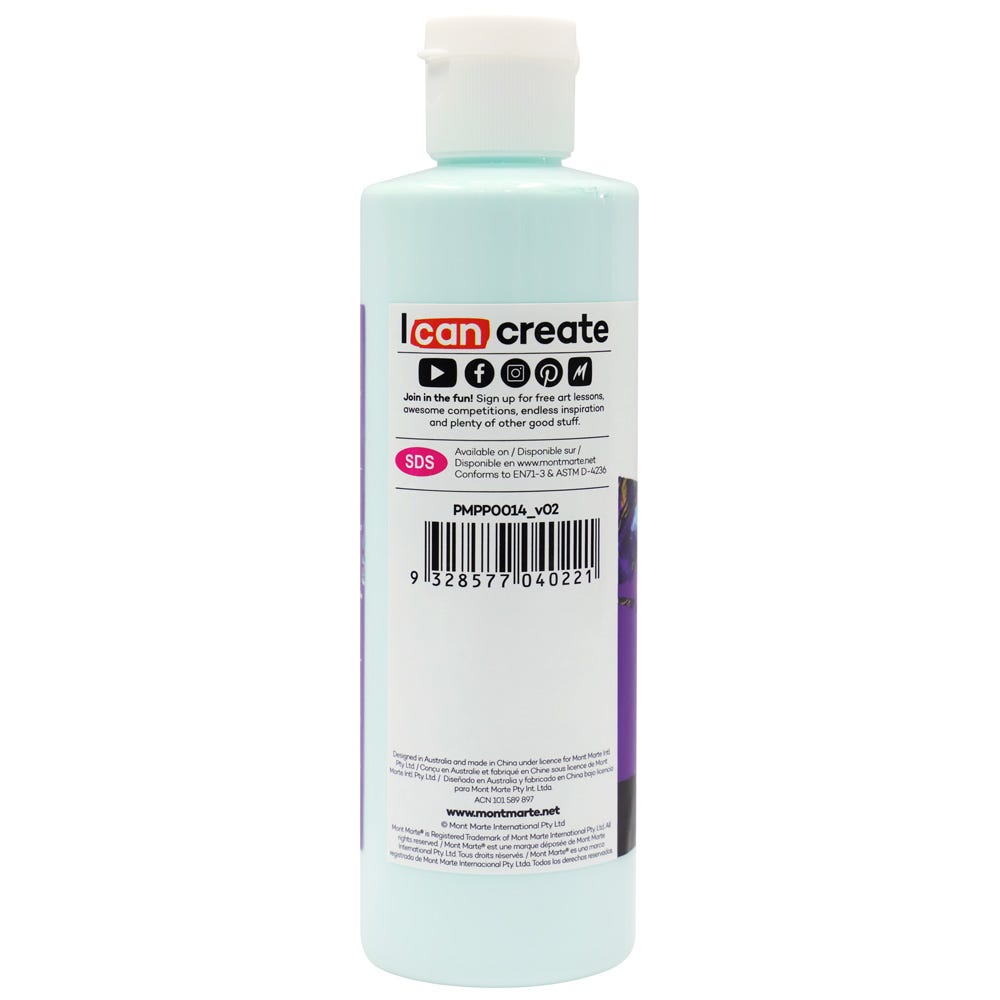 Mont Marte Pouring Acrylic Paint 240ml - Light Aquamarine