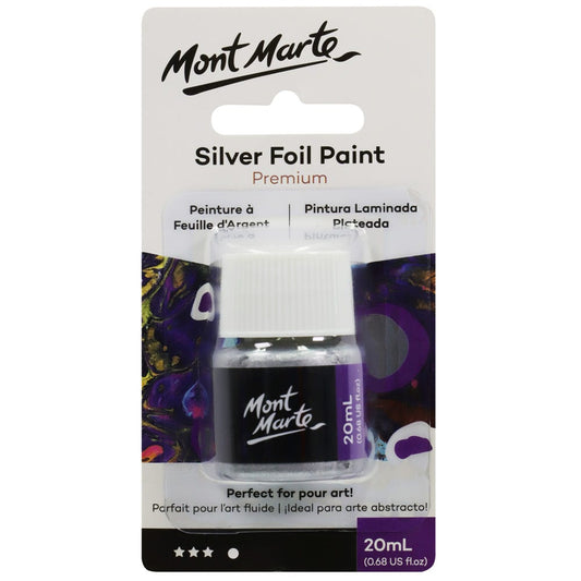 Mont Marte Silver Foil Paint 銀箔漆 20ml