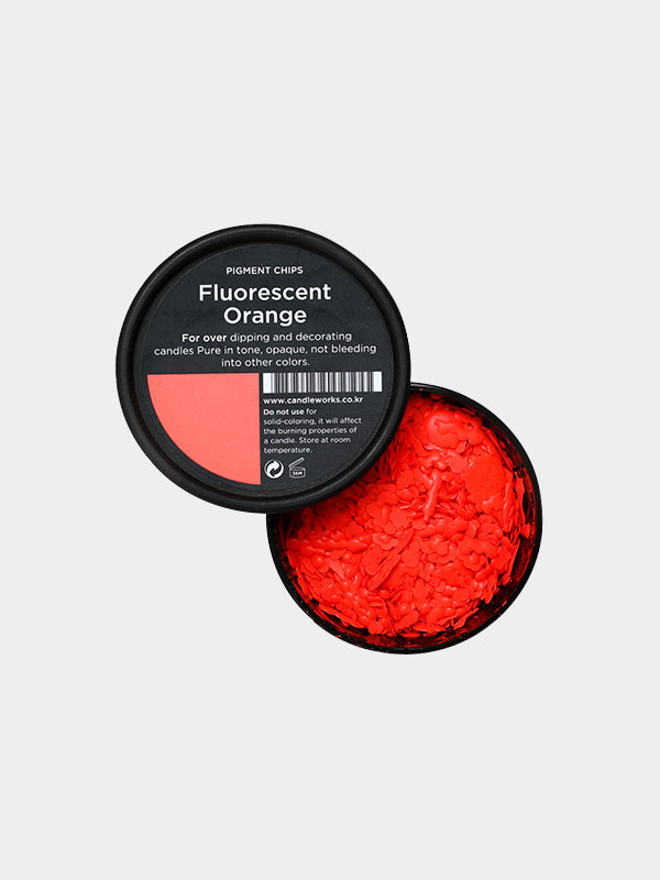 CW - Fluorescent Orange Pigment Chips 熒光橙顏料片 #B13