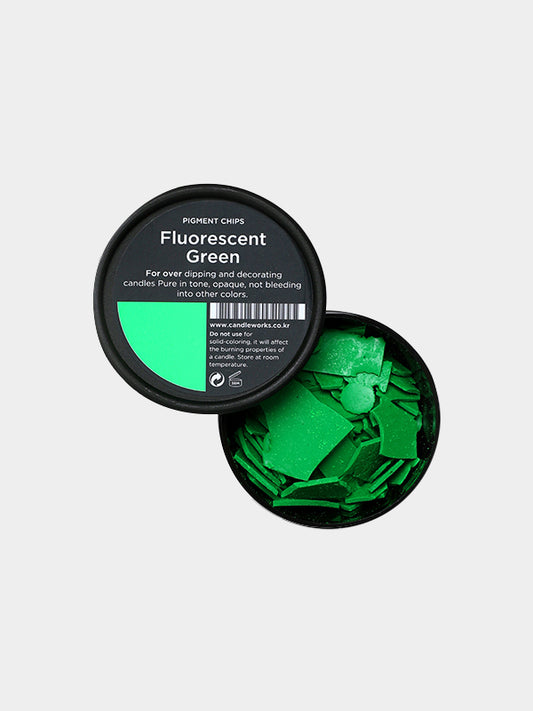 CW - Fluorescent Green Pigment Chips 熒光綠顏料片 #B15