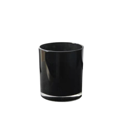 220ml Black Glass Tumbler with Clear Bottom 黑色玻璃杯(透明杯底)