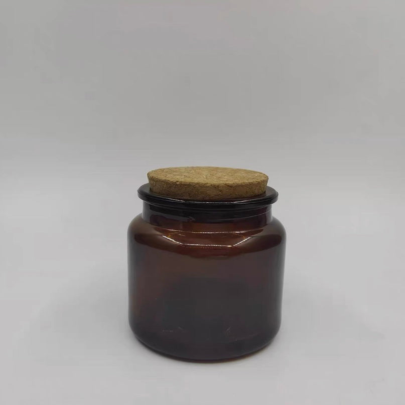 100ml Amber Glass (with lid) 茶色玻璃瓶 (連木塞)