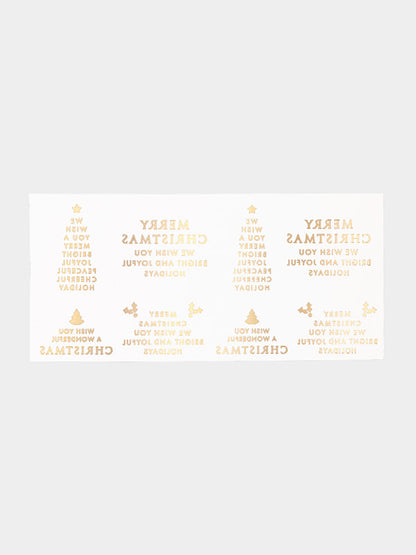 Sticker 貼紙 [ST-CW03] - Gold Christmas Text Transfer Paper 金色聖誕文字轉印紙