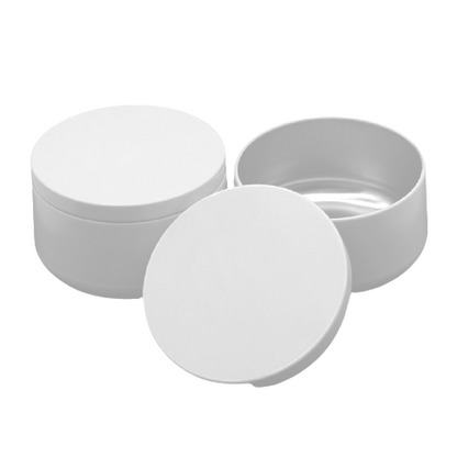 150ml White Aluminum Wide Tins 白鋁質闊容器