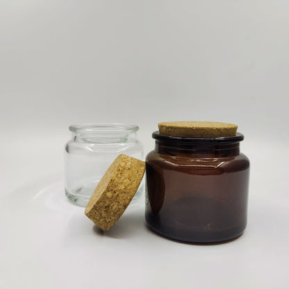 100ml Amber Glass (with lid) 茶色玻璃瓶 (連木塞)