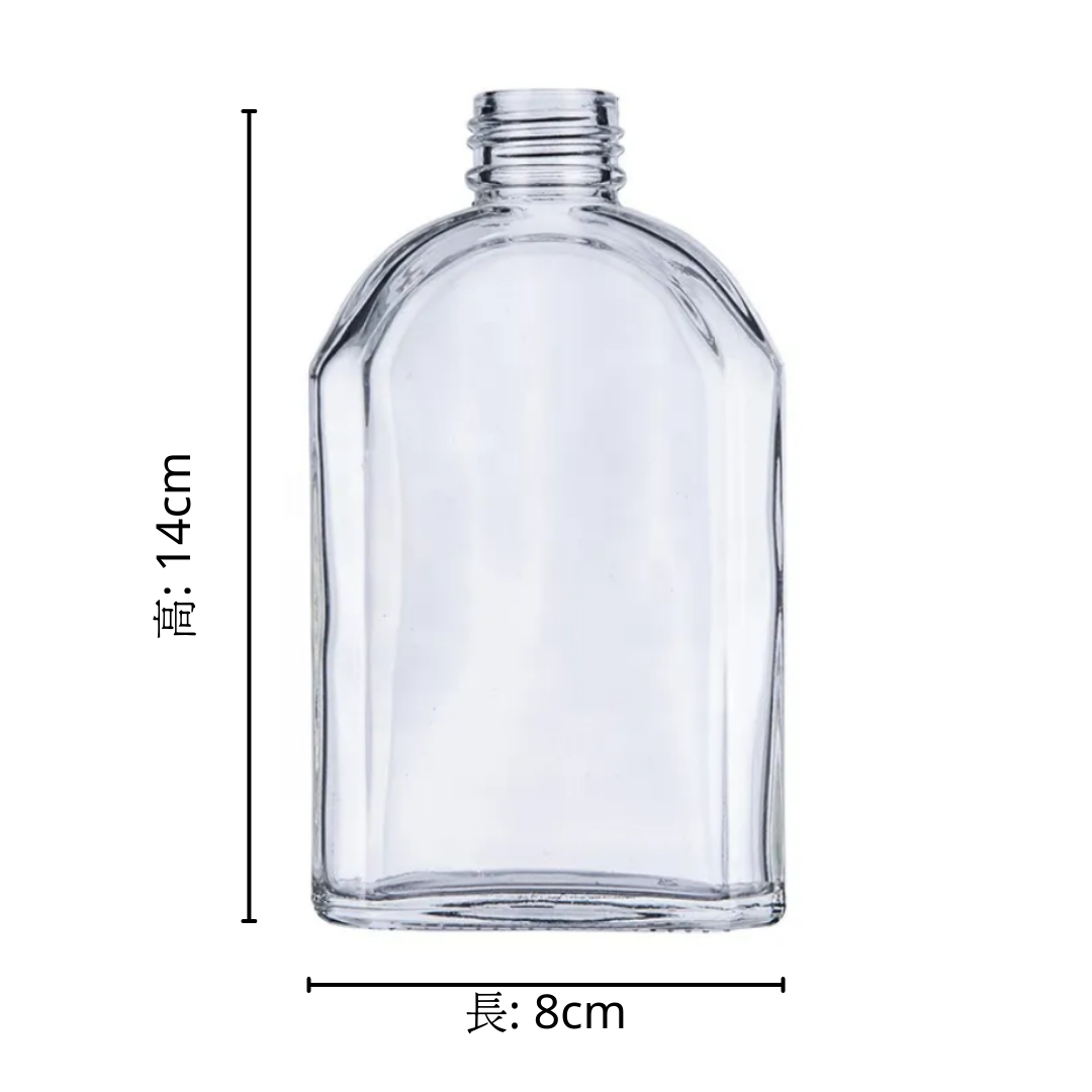 250ml Flat Glass bottle 扁玻璃瓶