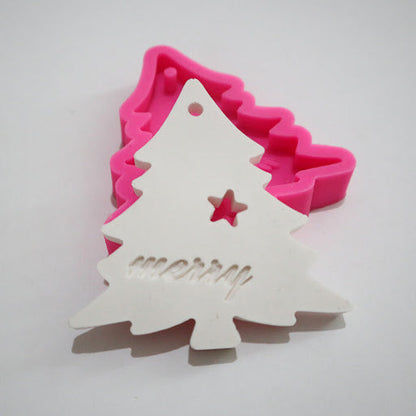 Christmas tree/Bell/Snowflake mold 聖誕樹/噹鈴/雪花掛牌模具