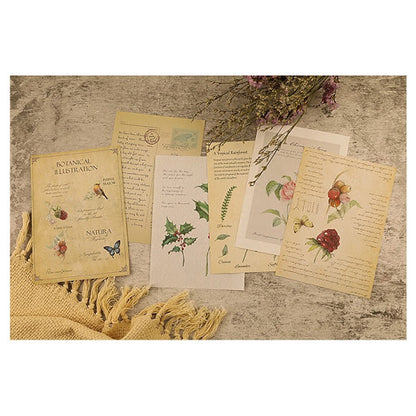 Vintage paper photoprops (Flower) 復古拍攝道具 (花葉款6張)