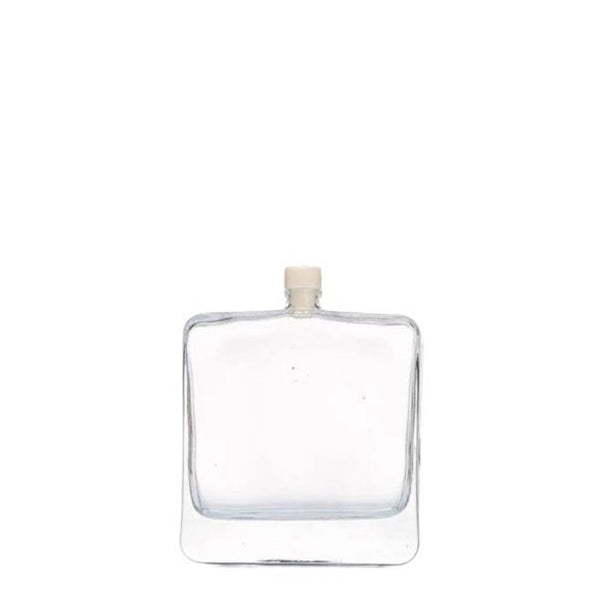 100ml Flat Square Diffuser Glass bottle 扁方形玻璃擴香瓶 (連蓋)