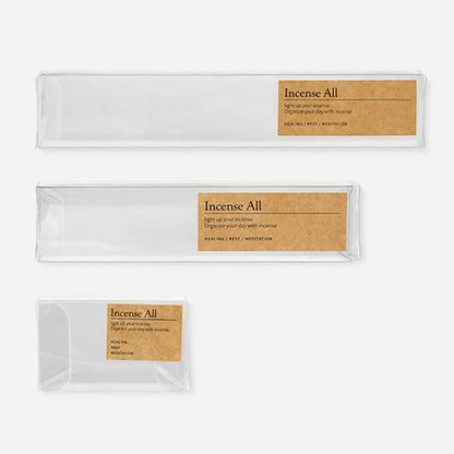 Incense Stick & Cone Transparent Box 線香、倒流香透明盒3款 - 不包括貼紙