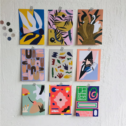 Single-sided Pop Art Jam cards 波普藝術卡紙 (一共9張單面)