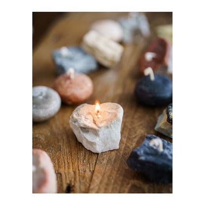 KCCA Stone Mold [韓國蠟燭工藝協會] 4石頭蠟燭矽膠模具