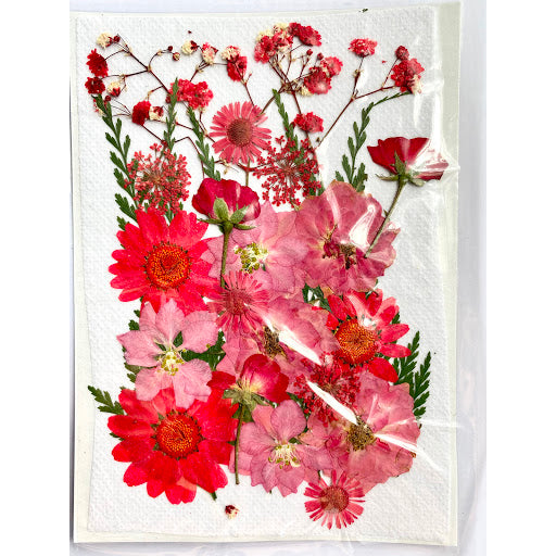 Pressed Dried Flower 壓花乾花包 (A Red 紅色) AR1