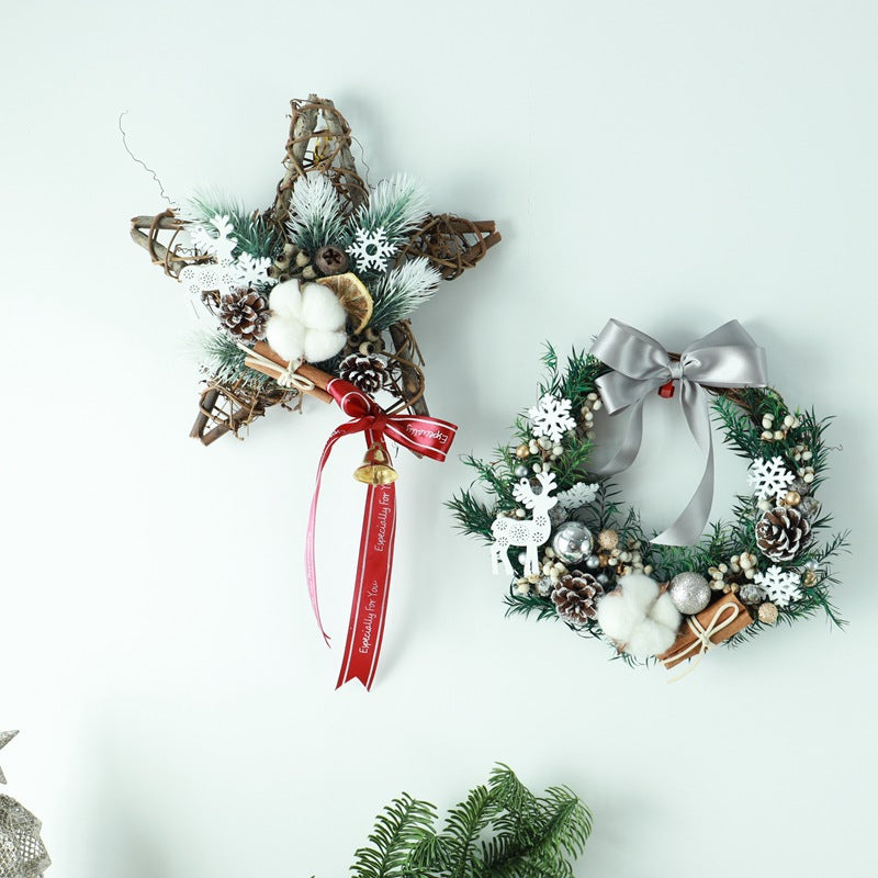 Christmas Wreath DIY Set A 聖誕花環藤圈手作材料包 - 20/25cm