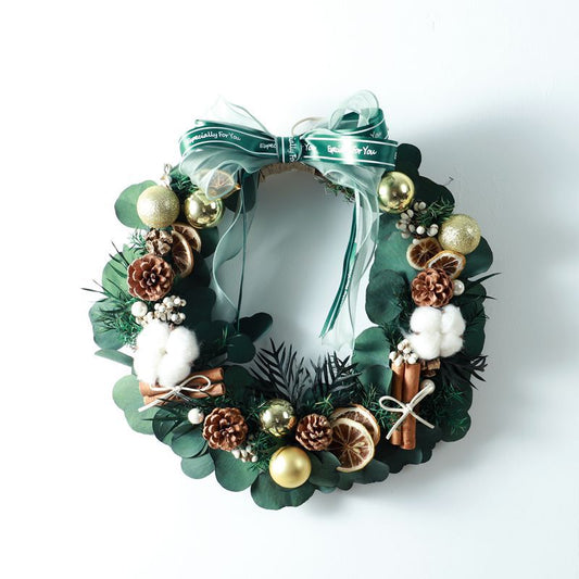 Christmas Wreath DIY Set D 聖誕花環藤圈手作材料包 - 25/30cm