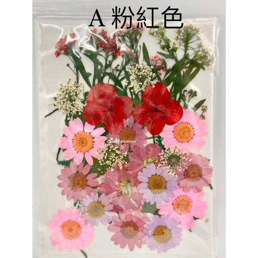 Pressed Dried Flower 壓花乾花包 (A Pink 粉紅色) AP1