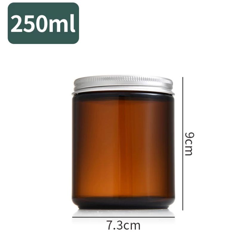 250ml Amber Glass Jars 茶色玻璃罐