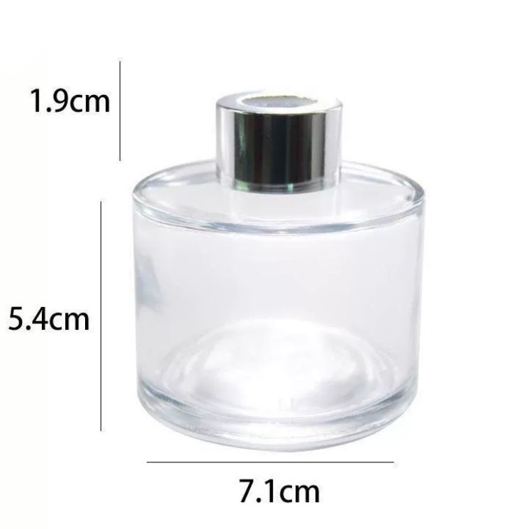 100ml Circle Diffuser Glass bottle 圓形玻璃擴香瓶 (連蓋及內塞)