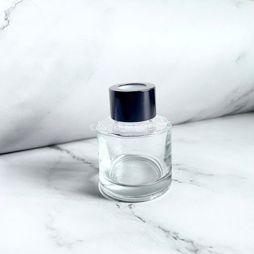 50ml Circle Diffuser Glass bottle 圓形玻璃擴香瓶 (連蓋及內塞)