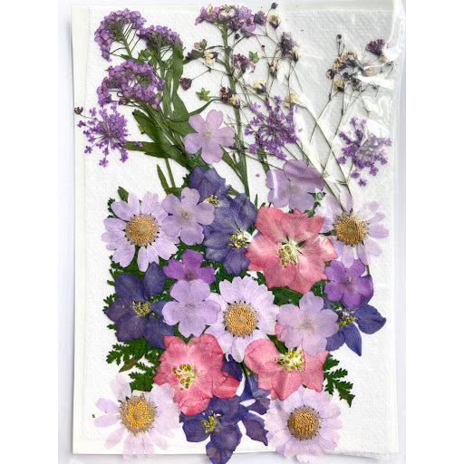 Pressed Dried Flower 壓花乾花包 (A Light Purple 淺紫色) LP1