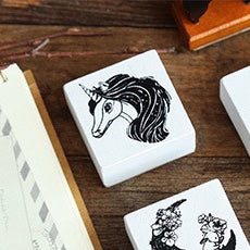 Wooden Stamp 木質圖章 - Unicorn 獨角獸