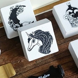 Wooden Stamp 木質圖章 - Unicorn 獨角獸