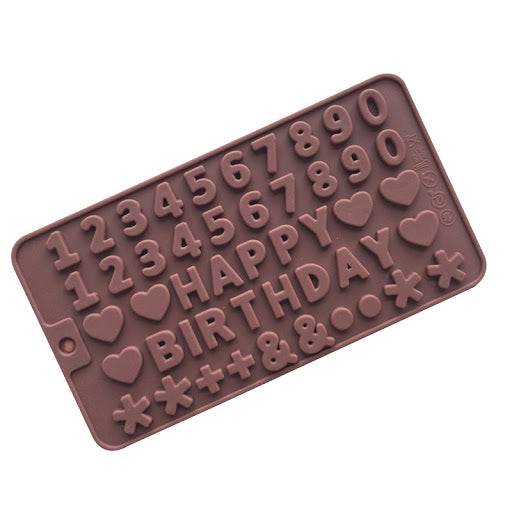 Numbers & Happy Birthday Base Mold 數字生日快樂模具