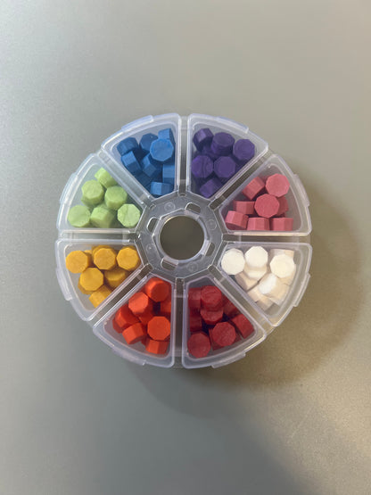 8 Color Sealing Wax Beads Set 八色盒裝火漆蠟粒