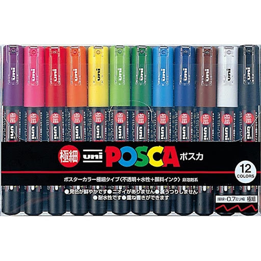 日本 三菱鉛筆 uni POSCA PC-1M Marker 極細水性麥克筆