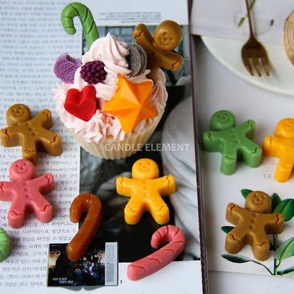 Christmas Gingerbread Men Pieces Mold  12聖誕薑餅人片模具